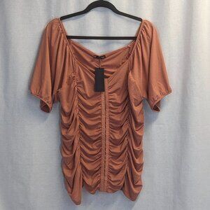 NWT Luna Moon 2XL Ruched Top